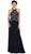 Ornate Illusion Panel Prom Gown