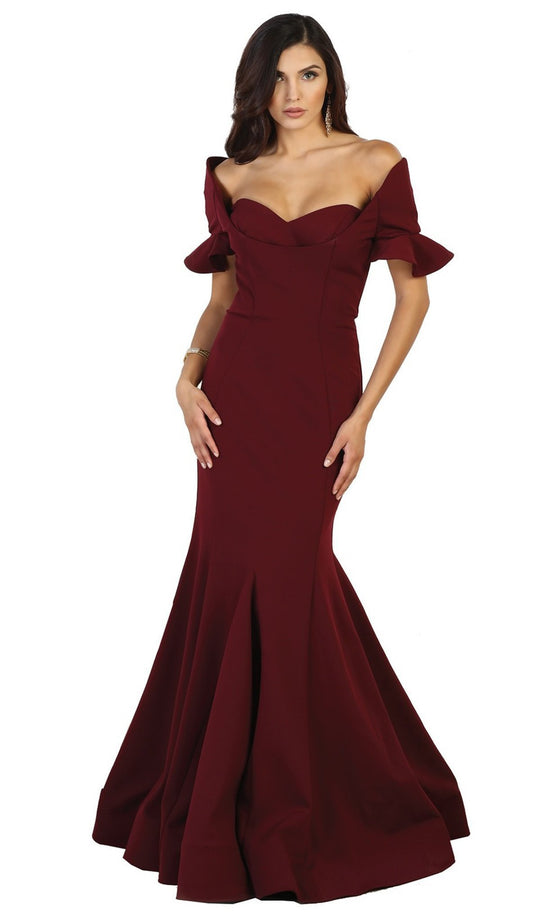 May Queen - Pleated Sweetheart Mermaid Evening Dress