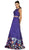 May Queen - Two Piece Floral Print Evening Dress