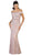 Beaded Lace Appliqued Off-Shoulder Evening Gown