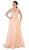 May Queen - Embellished Scoop A-line Evening Dress
