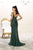 May Queen Embellished Fitted Evening Gown RQ7511 in Green