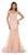 May Queen - Cap Sleeve Rhinestone Embellished Evening Gown RQ7521 in Dusty Rose