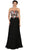 May Queen - Strapless Embellished Chiffon Evening Gown