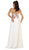 May Queen - Strapless Embellished Chiffon Evening Gown