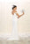 May Queen - RQ7525 Embellished Off-Shoulder Sheath Dress In White