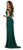 May Queen - RQ7525 Embellished Off-Shoulder Sheath Dress In Green