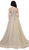 Sleeveless Pearl Embellished Evening Gown