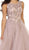 Sleeveless Pearl Embellished Evening Gown
