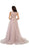 Sleeveless Pearl Embellished Evening Gown