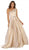 May Queen - Foldover Asymmetric A-line Evening Dress