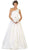 Foldover Asymmetric A-line Evening Dress