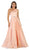 May Queen - Foldover Asymmetric A-line Evening Dress