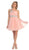 Asymmetrical Shirred Bodice A-Line Cocktail Dress