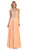 Chic Rhinestone A-Line Prom Dress with Cutout