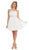 Asymmetrical Shirred Bodice A-Line Cocktail Dress