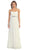 May Queen - MQ1036B Strapless Pleated Bodice  A-Line Long Formal Dress
