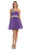 Asymmetrical Shirred Bodice A-Line Cocktail Dress