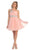 May Queen - Asymmetrical Shirred Bodice A-Line Cocktail Dress