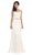 Charming Cap Sleeved Bateau Neck Long Formal Dress