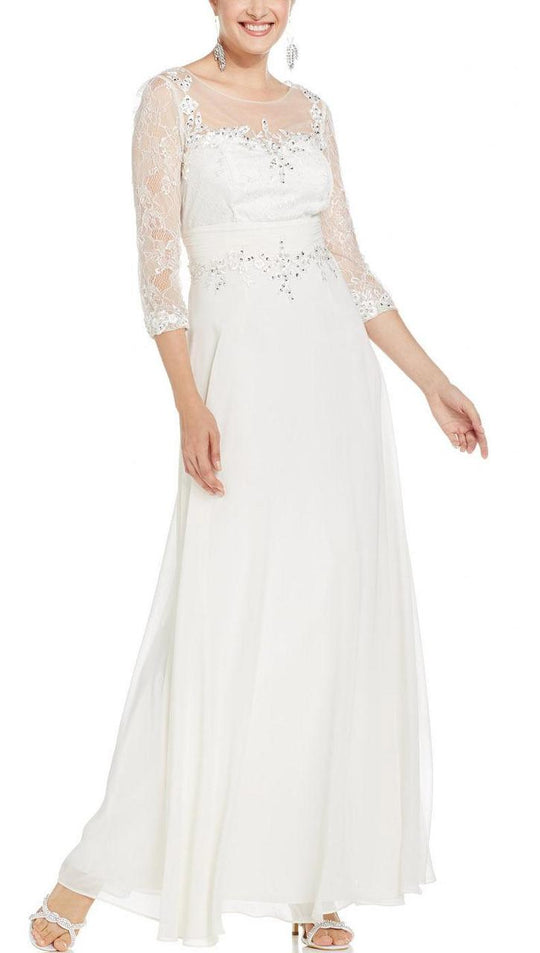 Decode 1.8 - Scoop Neck A-Line Dress 183136 in White