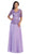 Scalloped V-neck A-line Mother of the Bride Dress