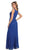 Shimmering Chevron Detailed Evening Gown with Long Sleeve Sheer Jacket