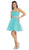 May Queen - Asymmetrical Shirred Bodice A-Line Cocktail Dress