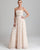 Adrianna Papell - 91858300 Strapless Soutache Rosette A-Line Gown in Neutral