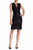 Theia - 882658 Floral Embroidered Illusion Dress in Black