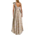 Adrianna Papell - Ruched Asymmetric Neck Dress 181909630 in Neutral