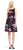 Adrianna Papell - AP1D100448 Floral Metallic Jersey Dress in Red and Multi-Color