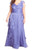 Adrianna Papell - 81844461 Cap Sleeve Tiered Chiffon A-Line Gown in Purple