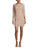 Aidan Mattox - MD2E201062 Bateau Neck Embellished Mesh Dress in Pink