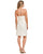 Sue Wong - Straight Across Neck Sheath Dress N2500 in White