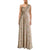 Adrianna Papell - Ruched Asymmetric Neck Dress 181909630 in Neutral