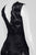 Theia - 882658 Floral Embroidered Illusion Dress in Black