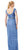 Adrianna Papell - 81895580 Jeweled Waist Tiered Chiffon Formal Dress in Blue