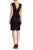 Theia - 882658 Floral Embroidered Illusion Dress in Black