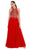 Chic Rhinestone A-Line Prom Dress with Cutout
