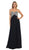 May Queen - Metallic Ornate Lace Up A-Line Evening Gown