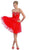 May Queen - Strapless Jeweled Cummerbund Cocktail Dress