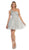 Asymmetrical Shirred Bodice A-Line Cocktail Dress