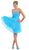 May Queen - Strapless Jeweled Cummerbund Cocktail Dress