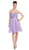 May Queen - Strapless Jeweled Cummerbund Cocktail Dress