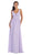 May Queen - MQ1225B Sleeveless Plunging Interweaved Prom Gown
