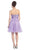 May Queen - Strapless Jeweled Cummerbund Cocktail Dress
