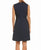 T Tahari - F50CB607 Embellished Jewel Neck A-line Dress In Blue