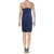 Aidan Mattox - MN1E200050 Sleeveless Halter Sheath Dress In Blue