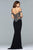 s10001 Off-Shoulder Jersey Sheath Gown